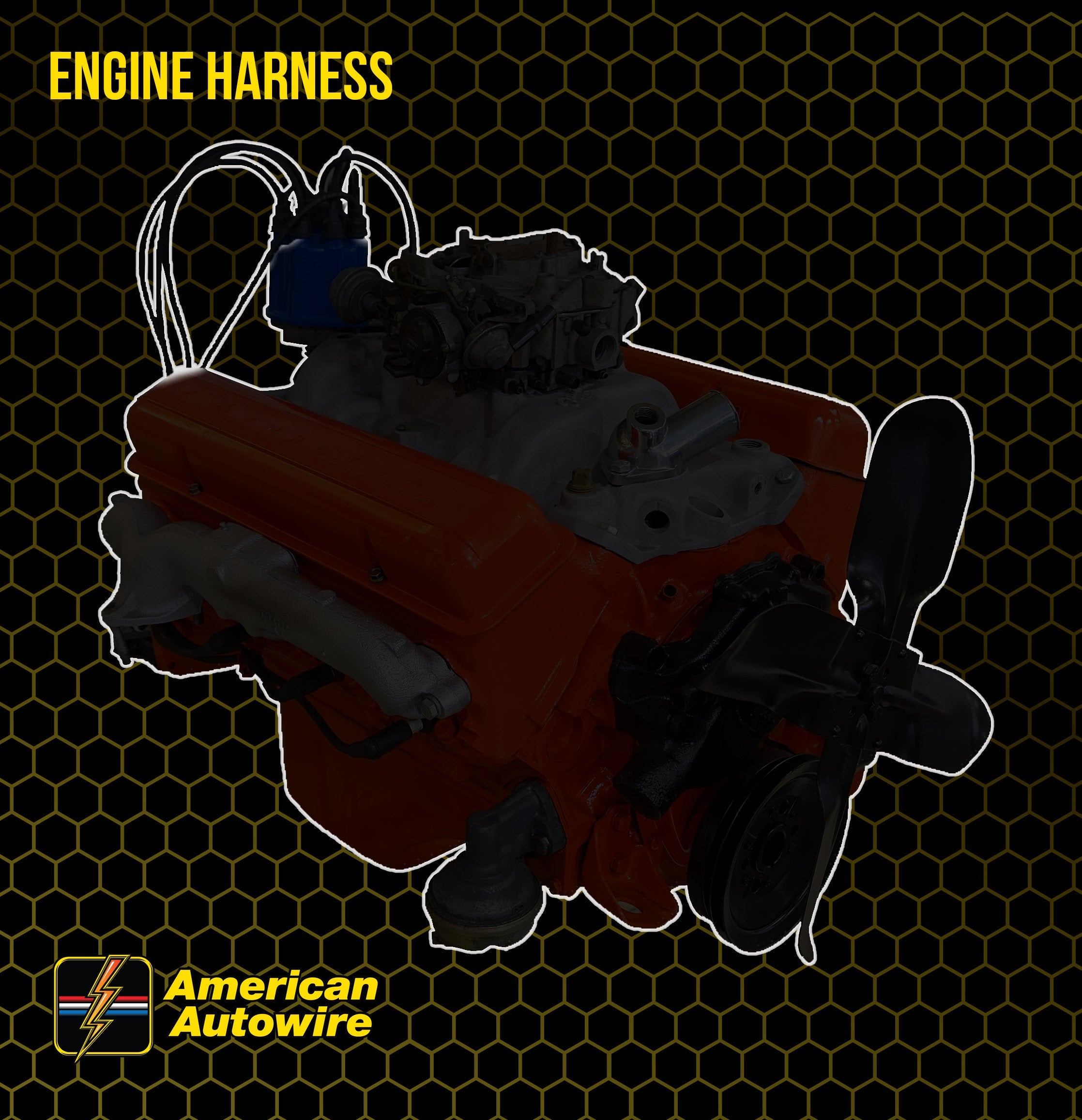 american-autowire, ENGINE HARNESS V8 Pontiac